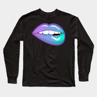 Pastel biting lips Long Sleeve T-Shirt